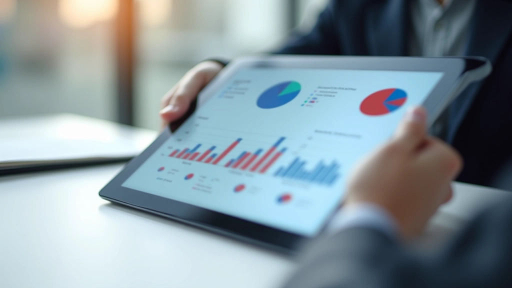 Écran affichant des données de tarifs douaniers et graphiques de revenus